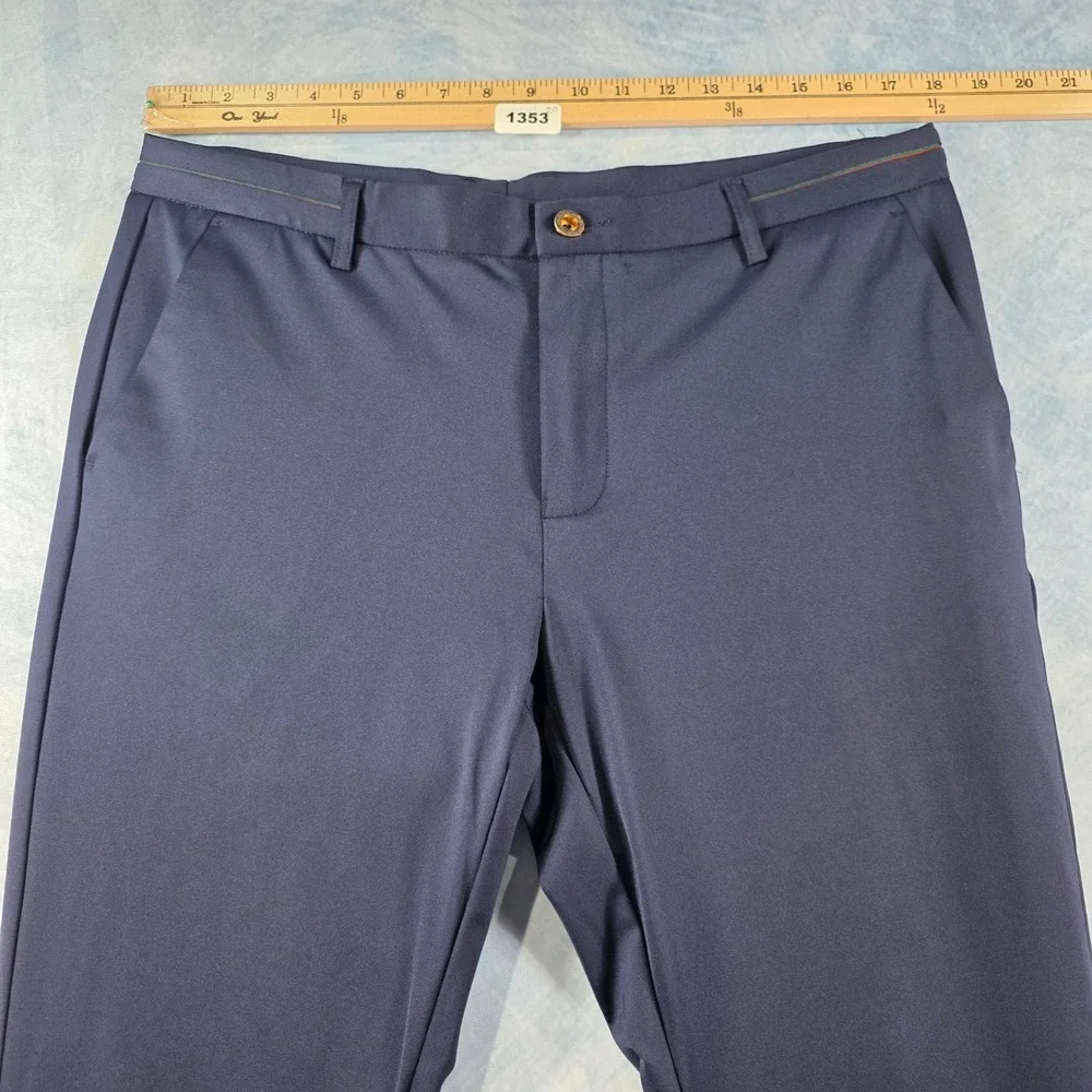 Mens Navy Blue‎ Technical Performance Golf Pants Stretch Trousers Size 36x28